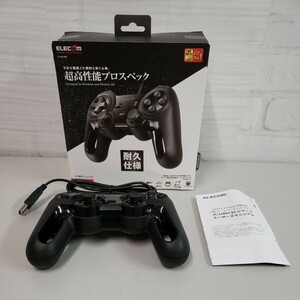 607y0307★エレコム USB ゲームパッド 13ボタン Xinput 振動 連射 高耐久 ブラック JC-U4013SBK