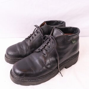 パラブーツ 9 F /27.5㎝ 前後 Paraboot アンクルブーツ ブラック 黒 フランス製 メンズ 中古 古着 eb1027