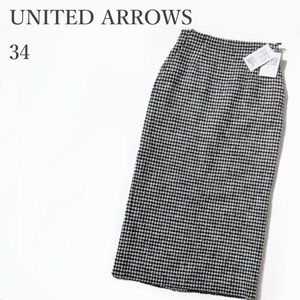 ユナイテッドアローズ UNITED ARROWS 34 ツイードチェックスカート