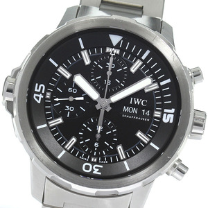 IWC IWC SCHAFFHAUSEN IW376804 アクアタイマー クロノグラフ デイデイト 自動巻き メンズ 保証書付き_805339