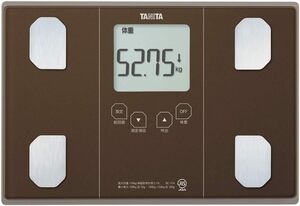 タニタ 体重計 体組成計 50g ブラウン BC-314 BR 自動認識機能付き/立掛け収納OK