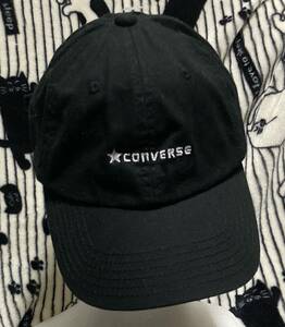 格安定番キャップ♪[CONVERSE /コンバース](株)栗原/スナップバック/黒色帽子CAP/サイズ57-59cm/男女OKユニセックス仕様♪