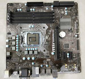 【中古パーツ】BIOS確認のみ、MSI B150M PRO-VDH マザーボード ＩＯパネル付 LGA1151 ■MB2330