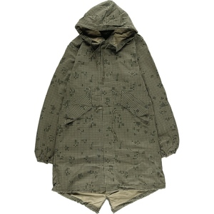 古着 80年代 米軍実品 PARKA NIGHT CAMOUFLAGE DESERT 迷彩柄 ナイトデザートカモ モッズコート メンズXS ヴィンテージ /eaa416116