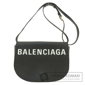 BALENCIAGA バレンシアガ ロゴ ショルダーバッグ レザー レディース 中古