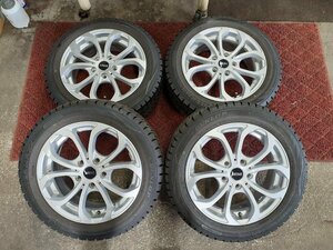 J6F5102■195/55R16 87Q　4本価格　DUNLOP WINTER MAXX 02　MINI 純正　送料無料 冬 ’18年 8～9分山 16×6.5J +50 5穴 PCD112 室内保管