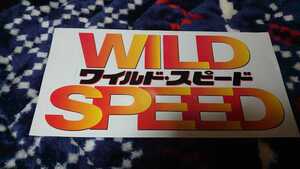 WILD　SPEED ステッカー