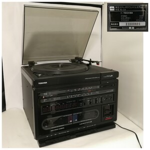 東芝ステレオサウンドシステム SL-9L TOSHIBA ジャンク品/ レコードプレーヤー カセット ラジオ/昭和レトロ