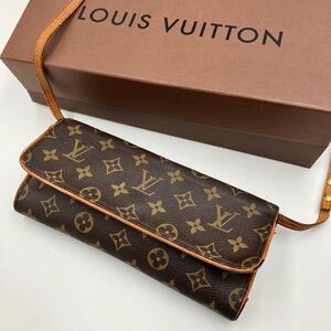 LOUIS VUITTON ルイヴィトン モノグラム ショルダーバッグ M51852 ポシェットツイン ブラウン レディース