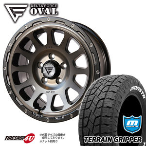 4本セット デルタフォース オーバル OVAL 17x8J 5/114.3+35 MSP MONSTA モンスタ テレーングリッパー A/T 225/65R17 WL RAV4 ハリアー