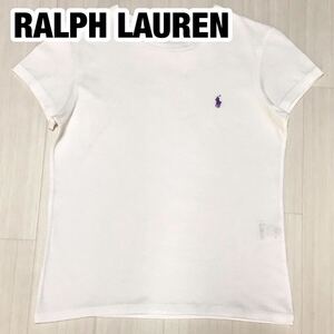 RALPH LAUREN ラルフローレン 半袖Tシャツ M ホワイト 刺繍ポニー