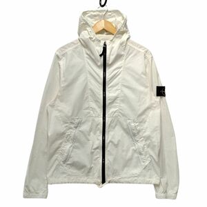 STONE ISLAND ストーンアイランド 品番 661543503 コットン フーデッド ブルゾン 白 サイズL 正規品 / 33684