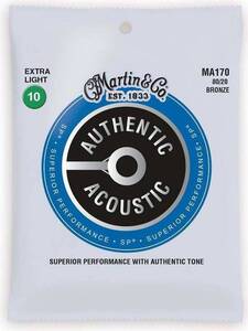 即決◆新品◆送料無料MARTIN MA170×1 [10-47] AUTHENTIC ACOUSTIC SP/Extra Light アコギ弦/メール便