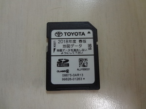 トヨタ 2018年度春版 16GB 地図データ SDカード 08675-0AR13 中古 検)TOYOTA/NSZT-W62G/更新/バージョンアップ