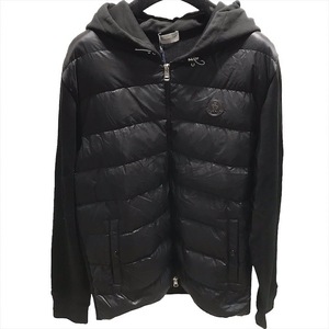 未使用品 MONCLER モンクレール コットン ナイロン ダウンジャケット ブラック メンズ XL 23年モデル k1677