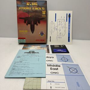 パソコンゲーム　F-15 STRIKE EAGLE II MICRO PROSE PC-9801UV ストライクイーグル2 現状品