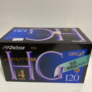 victor VHS 4PACK タフ パワー TOUGH POWER いつまでもパワフル画質 120分 4T-120HGB BS対応 4975769069338