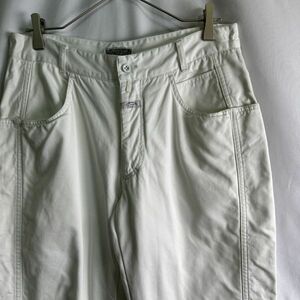 イタリア製 80s CLOSED ホワイト テーパード パンツ W32×L29 白 MARITHE + FRANCOIS GIRBAUD ジルボー 90s 00s 古着 オールド ビンテージ
