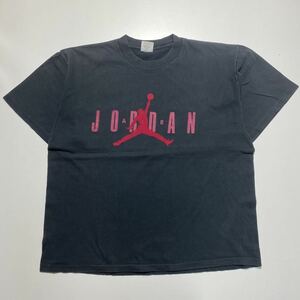 【L】90s NIKE AIR JORDAN Jumpman Print Tee 90年代 ナイキ エア ジョーダン ジャンプマン プリント Tシャツ 半袖 USA製 銀タグ G981