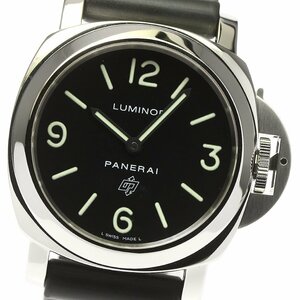 パネライ PANERAI PAM00000 ルミノール ベース ロゴ 手巻き メンズ 美品 箱・保証書付き_778668