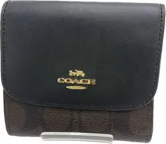 美品　COACH コーチ　87589　折り財布　シグネチャー　ブロッサム