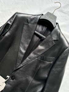 新品未使用　TOM FORD　トムフォード　レザー　ジャケット　ブラック　48 LEATHER JACKET BLACK