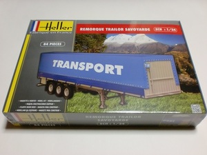 エレール 1/24 トレーラー コンテナ トランスポーター レモルク　Remorque Trailor Savoyarde heller