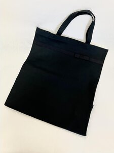 【送料込】美品★familiar ファミリア お受験バッグ 底幅36×高さ41×マチ13.5 ネイビー 内ポケット 女の子 トートバッグ s3407175