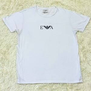 エンポリオ アルマーニ　EMPORIO ARMANI Tシャツ　半袖　白　ホワイト　胸ロゴ　半袖Tシャツ　Mサイズ　シンプル