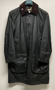 【Barbour バブアー】2002045 SL BORDER ジャケット サイズ34 カーキ コットン ダブルジップ 裏地チェック オイルド 2412oki h