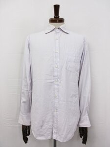 【ポールスミスロンドン Paul Smith LONDON】 ワイドカラー ハウンドトゥース シャツ (メンズ) sizeM パープル PL-WR-89689 □30MK3890□