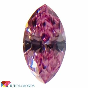 FANCY VIVID PURPLISH PINK 0.084ct MQ/RT2405/CGL