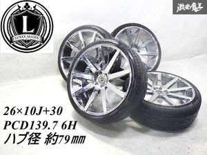 ●LUXXX ALLOYS【26×10J+30 6H-139.7】295/30R26 4本set キャデラック エスカレード アメ車 など 広島発 現物確認歓迎！