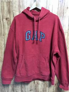 送無♪GAP ギャップ♪スウェットパーカー・エンジ・大きめL