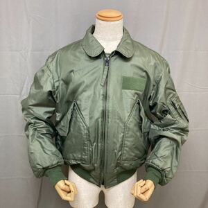 【米軍実物】CWU-45/P　フライトジャケット　サイズ：LARGE　セージグリーン　ARAMID　〈軍放出品〉