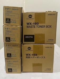 【大阪発】【KONICA MINOLTA】純正未使用トナー ☆ TN324-J K ×4本☆ WX-103 ×2本　(5878)