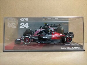 海外別注品 PMA 1/43 アルファロメオ ザウバー フェラーリ F1 C43 周冠宇 No.24 2023 オーストラリアGP 限定222台