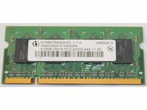 【中古】 Infineon 512MB DDR2 RAM PC2-4200 200ピン ノートパソコン SODIMM