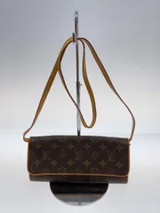 LOUIS VUITTON ポシェット・ツインGM_モノグラム・キャンバス_BRW PVC ブラウン 総柄