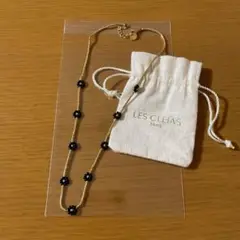 LES CLEIAS ネックレス　ブラック