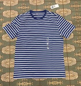 定価3200円 未使用 廃盤 GAP Ｔシャツ ボーダー 青と白 Ｍサイズ　シール タグ付き