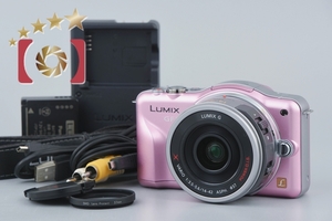 【中古】Panasonic パナソニック LUMIX DMC-GF3X 電動ズームレンズキット フェアリーピンク シャッター回数僅少