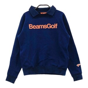 BEAMS GOLF ビームスゴルフ 襟付 スウェットトレーナー ネイビー系 S [240101109973] ゴルフウェア レディース