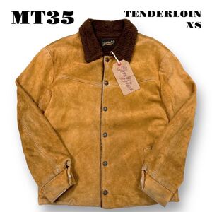 ★年末セール中！ TENDERLOIN テンダーロイン T-SADDLE SUEDE JACKET サドル スエード ジャケット BROWN ブラウン XS LEATHER レザー ボア