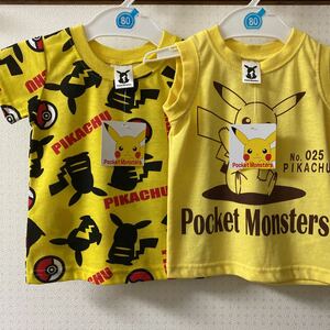 ポケットモンスター　ピカチュウ　半袖Tシャツ 80 タンクトップ