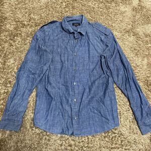 t57 A.P.C. 長袖シャツ サイズXS表記 チュニジア製