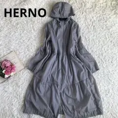 未使用級　HERNO ヘルノ　ティアード　ジップアップ　フード　パーカー　コート