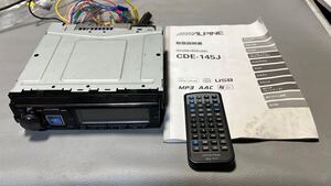 ALPINE アルパイン CDE-145J 1DIN CDプレーヤー オーディオ CD AUX USB 動作確認済 