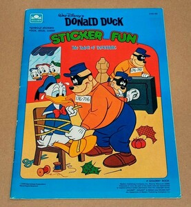 【即決】●洋書 絵本●DONALD DUCK『STICKER FUN　THE TAILOR OF DUCKBURG』●未使用●ウォルトディズニー ドナルドダック●シールブック