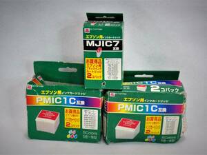 新品 未開封 未使用 エプソン プリンター用 互換インク MJIC7 × 2個 / PMIC1C × 4個 合計6個セット